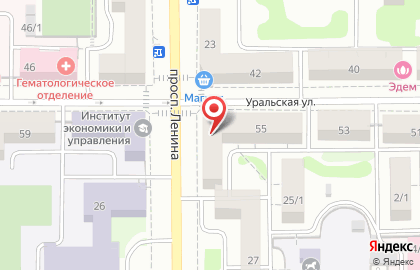 Салон оптики Новый Взгляд в Ленинском районе на карте