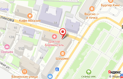 Салон-магазин Юффа на улице Максима Горького на карте