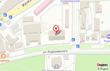 Санаторно-курортный комплекс Северокавказский в Ессентуках на карте