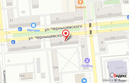 Анастасия на улице Чернышевского на карте