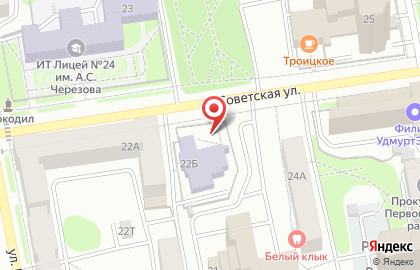Арка на Советской улице на карте