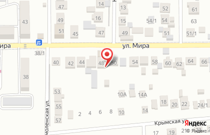 Магазин разливного пива на ул. Мира (Южный), 48 на карте