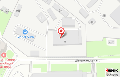 Ветеринарный центр Белый Бим на Штурманской улице на карте