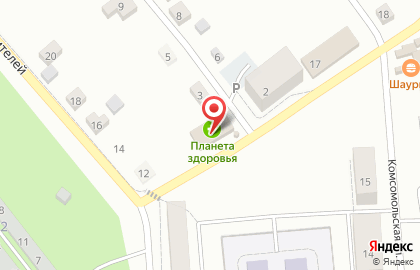 Аптека Планета Здоровья в пгт Оверята на карте