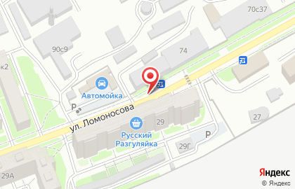 Продуктовый магазин на ул. Ломоносова, 29/1 на карте