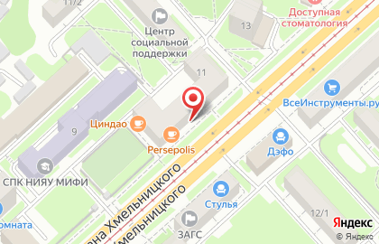 Ново-Николаевск на метро Гагаринская на карте