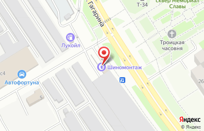 Шинный сервис на улице Гагарина на карте