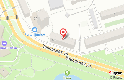 Информационно-методический центр по физической культуре и спорту на Заводской улице на карте