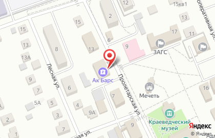 Банкомат АК Барс на Пролетарской улице, 11 в Высокой Горе на карте