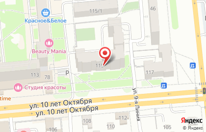 Сеть бутиков Красное и белое на карте