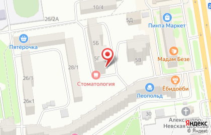 Медицинский центр Профи на проспекте Космонавтов на карте