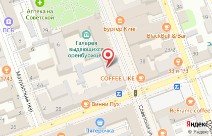 Сеть магазинов ювелирных изделий Линии Любви на Советской улице на карте
