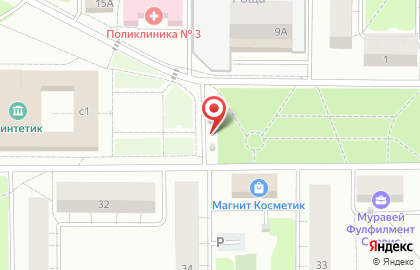 Киоск по продаже овощей и фруктов в Твери на карте