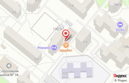 Ресторан Урал на улице Менделеева на карте