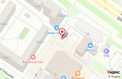Автостоянка в Тюмени на карте