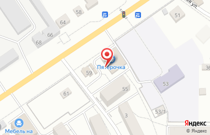 Супермаркет Пятёрочка на Московской улице на карте