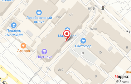 Салон оптики Новомир на проспекте Комарова на карте