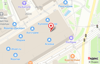 Мебельный салон Калинка на улице Ленинская Слобода на карте