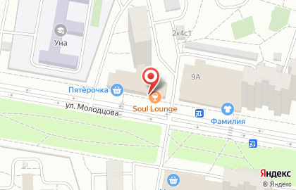 Продуктовый магазин, ООО Меркурий на улице Молодцова на карте