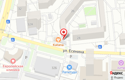 Торговая фирма на улице Есенина на карте