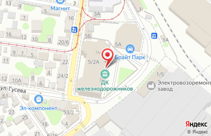 Дворец культуры железнодорожников в Ростове-на-Дону на карте