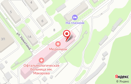 Медицинский центр Медюнион в Советском районе на карте