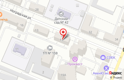 Косметологическая лечебница на Ноградской улице на карте