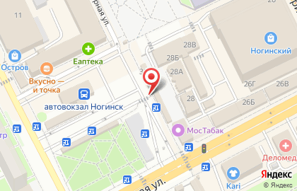 Салон связи Yota на Привокзальной улице на карте