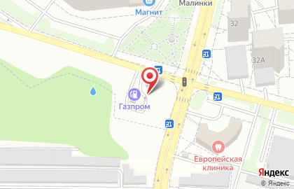 АЗС Газпром на улице Есенина на карте