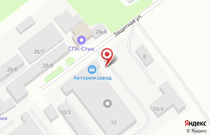 Авторемзавод в Кузнецком районе на карте