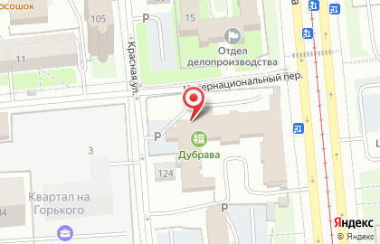 Центр Международного Обмена на Красной улице на карте