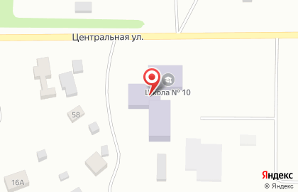 Участковая избирательная комиссия №380 на Центральной улице на карте