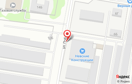 Строительная компания Невские конструкции в Санкт-Петербурге на карте