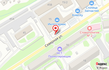 Автостоянка в Новосибирске на карте
