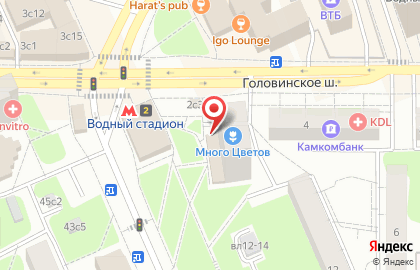 Компьютерная помощь Водный стадион на карте