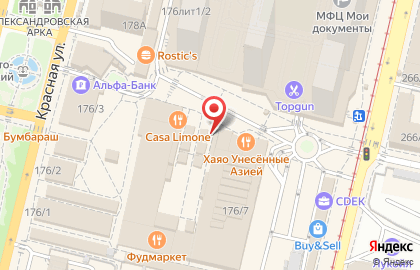 Магазин фастфудной продукции Печка на Красной улице на карте