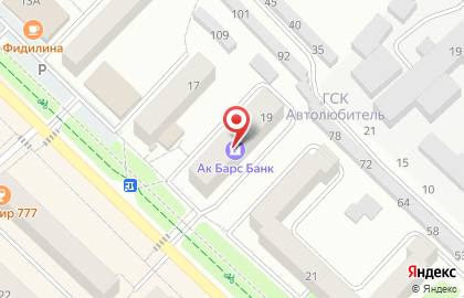 Акционерный коммерческий банк АК Барс в Менделеевске на карте