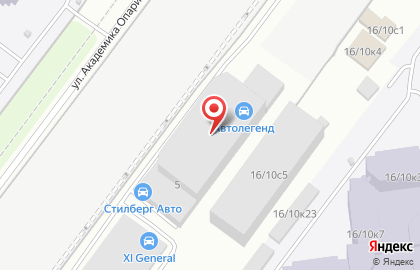 Автосервис Да Винчи на улице Академика Опарина на карте