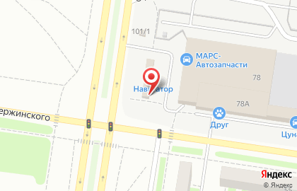 Магазин автотоваров Энергия в Автозаводском районе на карте