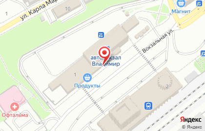 Продуктовый магазин во Владимире на карте