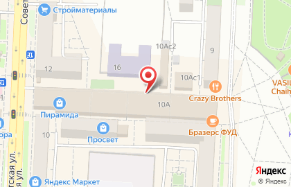 Gadget на Советской улице на карте