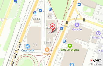 Ять на Сибирском тракте на карте