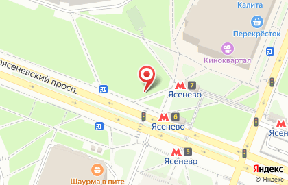 Мосгортранс на Новоясеневском проспекте на карте