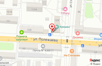 Киоск печатной продукции Роспечать на улице Полежаева на карте