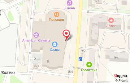 Торговый комплекс Слава на карте