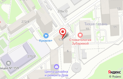 Сеть магазинов натяжных потолков Небосвод в Заельцовском районе на карте