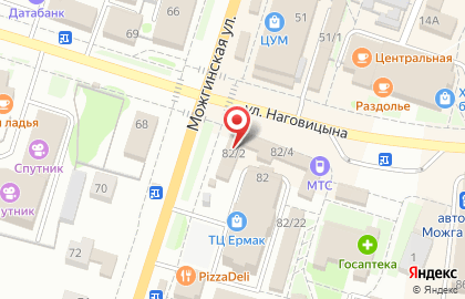 Салон связи Связной на улице Наговицына на карте