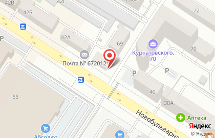 Служба экспресс-доставки Major express на Новобульварной улице на карте