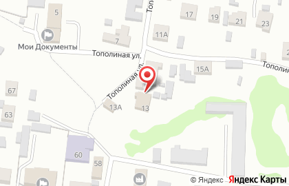 Центр занятости населения муниципального района Красноярский на Тополиной улице на карте