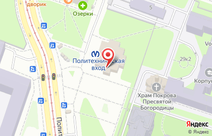 Терминал СберБанк на Политехнической улице на карте